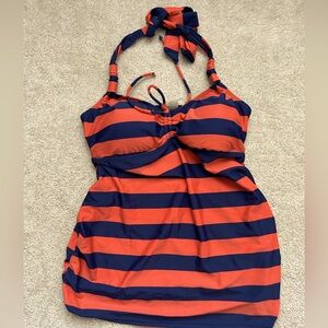 Maternity halter swim top.